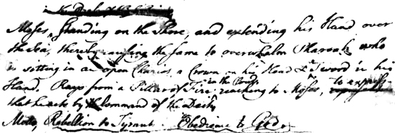 Franklin's handwriting